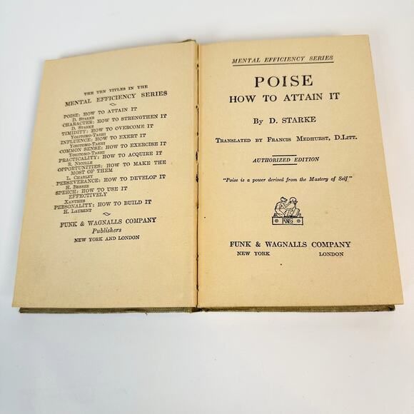 VTG Funk & Wagnalls 1915 Mental Efficiency Series D. Starke Yoritomo-Tashi Set 2 - Picture 5 of 10